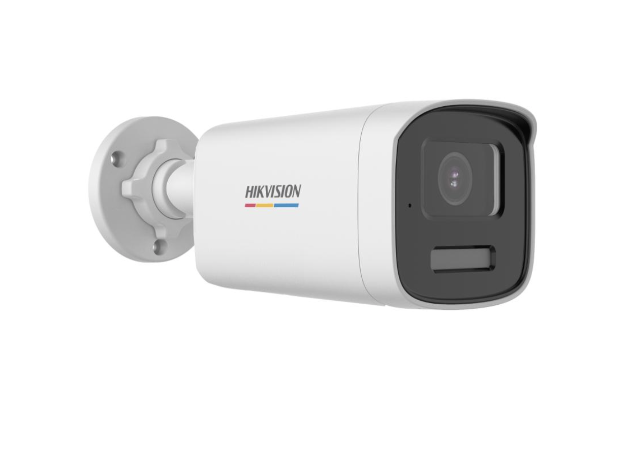 Hikvision 4K Smart Hybrid ColorVu 2.8mm PoC Bullet Analogue Camera With Built-in mic  -white DS-2CE12UF3T-LSYE(2.8mm)
