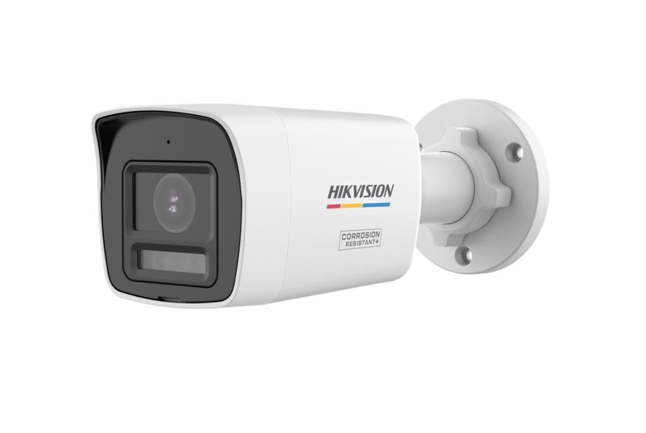 Hikvision 4K Smart Hybrid ColorVu 3.6mm PoC Mini Bullet  Analogue Camera With Built-in mic  -White