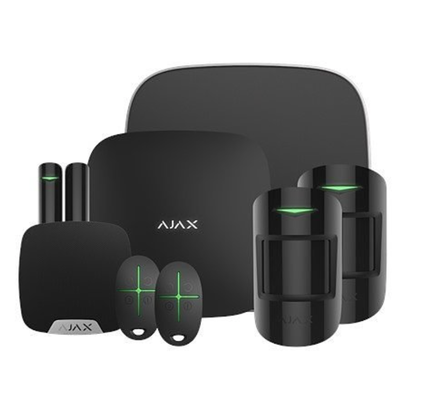 Ajax Systems Ajax Kit 1 Hub2(2G)+MP DD House with keyfobs (8PD) black 