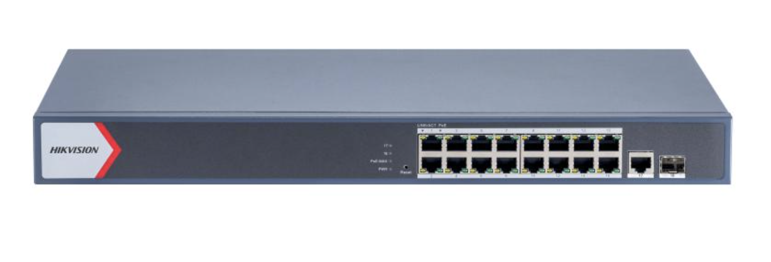 Hikvision 16-Port Smart Managed Gigabit PoE Switch DS-3E1518P-SI 