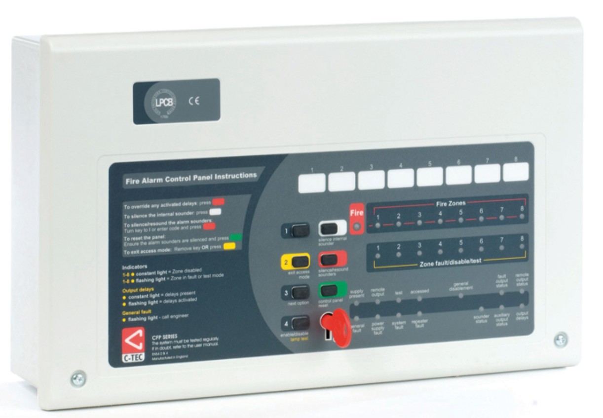 C-TEC CFP760 CFP 8 zone repeater panel