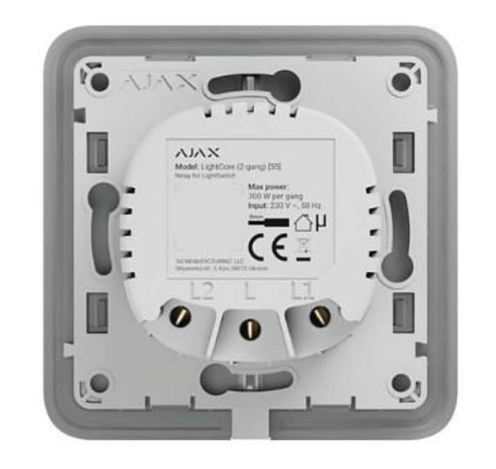 Ajax LightCore (1-Gang) Smart Light Switch Controller 63114.142.NC