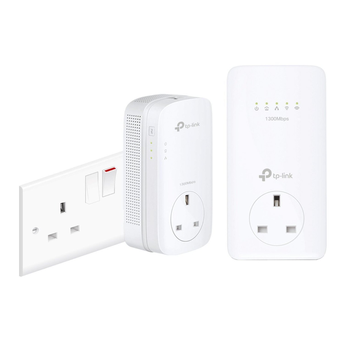 TP-LINK TL-WPA8630P KIT AV1300 Gigabit Powerline Dual Band AC1350 Wi-Fi Kit Manufacturer Refurbished