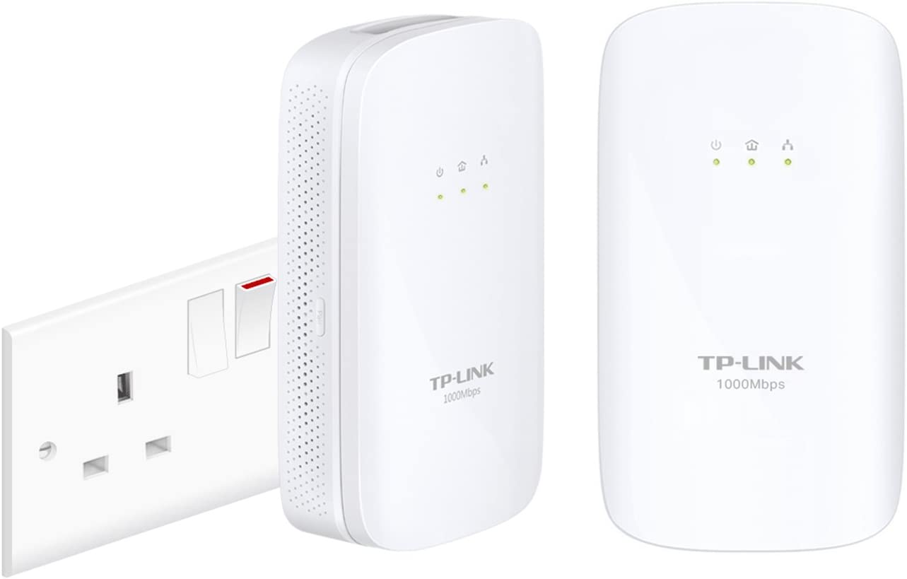 TP-Link TL-PA7020 KIT AV1000 2-Port Gigabit Powerline Networking Gaming TV Plug Manufacturer Refurbished