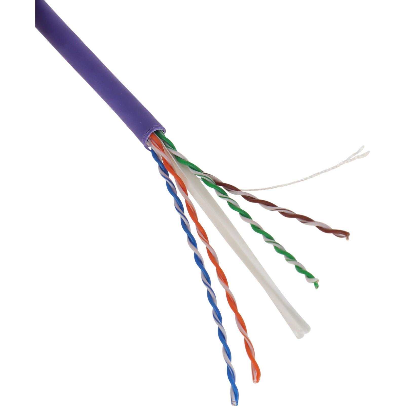 XeLAN 4000-0001 Cat6 Unscreened LSOH Cable U/UTP Dca LS0H 305m Box – Purple