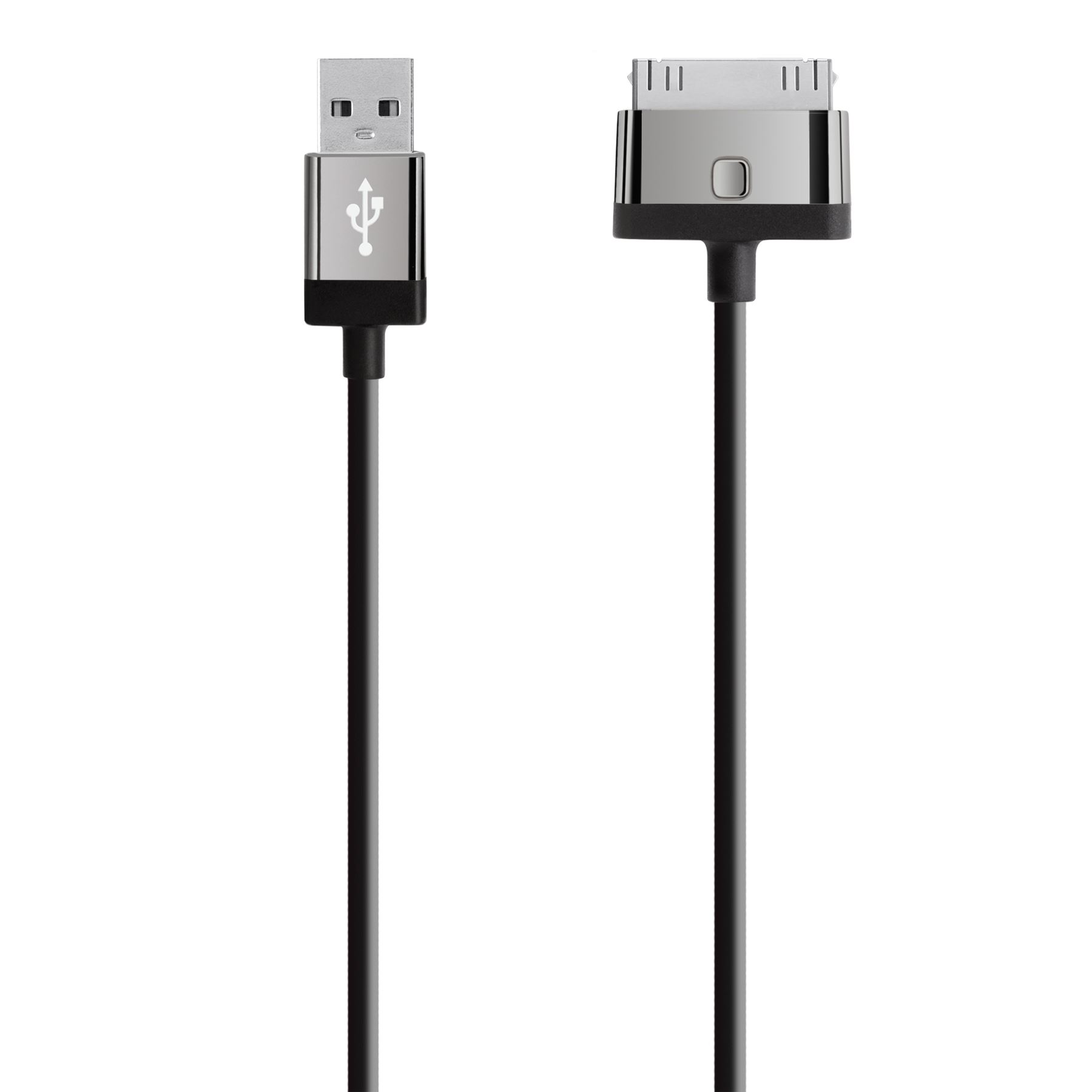 Belkin MIXIT ChargeSync, 2m mobile phone cable Black USB A Apple 30-pin