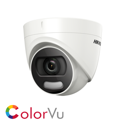 Hikvision DS-2CE72DFT-F36 2MP fixed lens colour turret camera - White