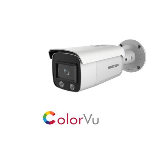 Hikvision DS-2CD2T47G2-I 4MP 4mm fixed lens colour bullet camera with IR - White