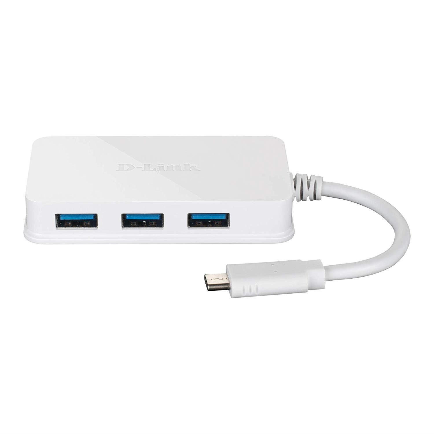 D-Link USB-C to 4-Port USB 3.0 Hub– DUB-H140