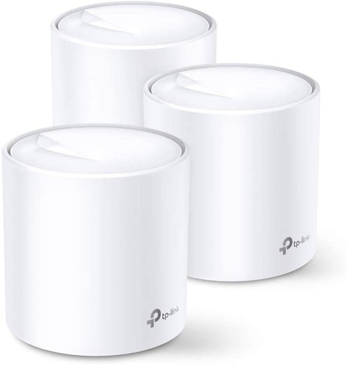 TP-Link Deco X60(3-pack) AX3000 Whole Home Mesh Wi-Fi 6 System 1 GHz Quad-Core 3 Pack