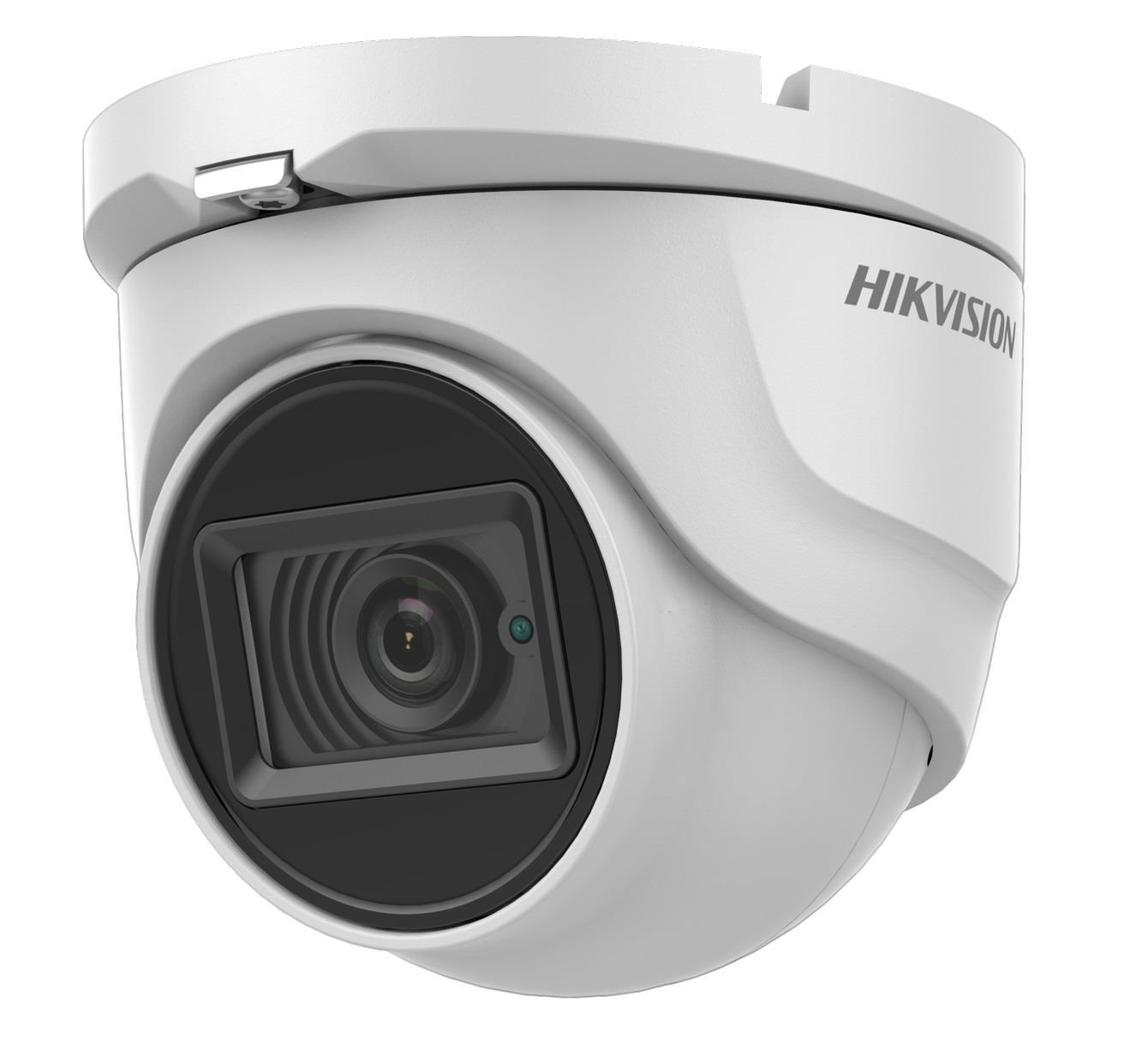 Hikvision 5MP fixed lens turret camera with audio IR 30m - White