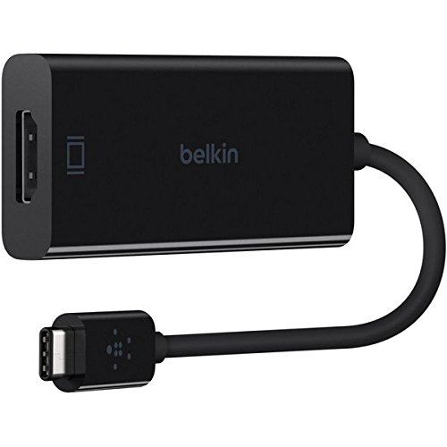 Belkin F2CU038BTBLK HDMI Female to USB-C Male Adapter 4k at 60Hz for MacBook, iPad 