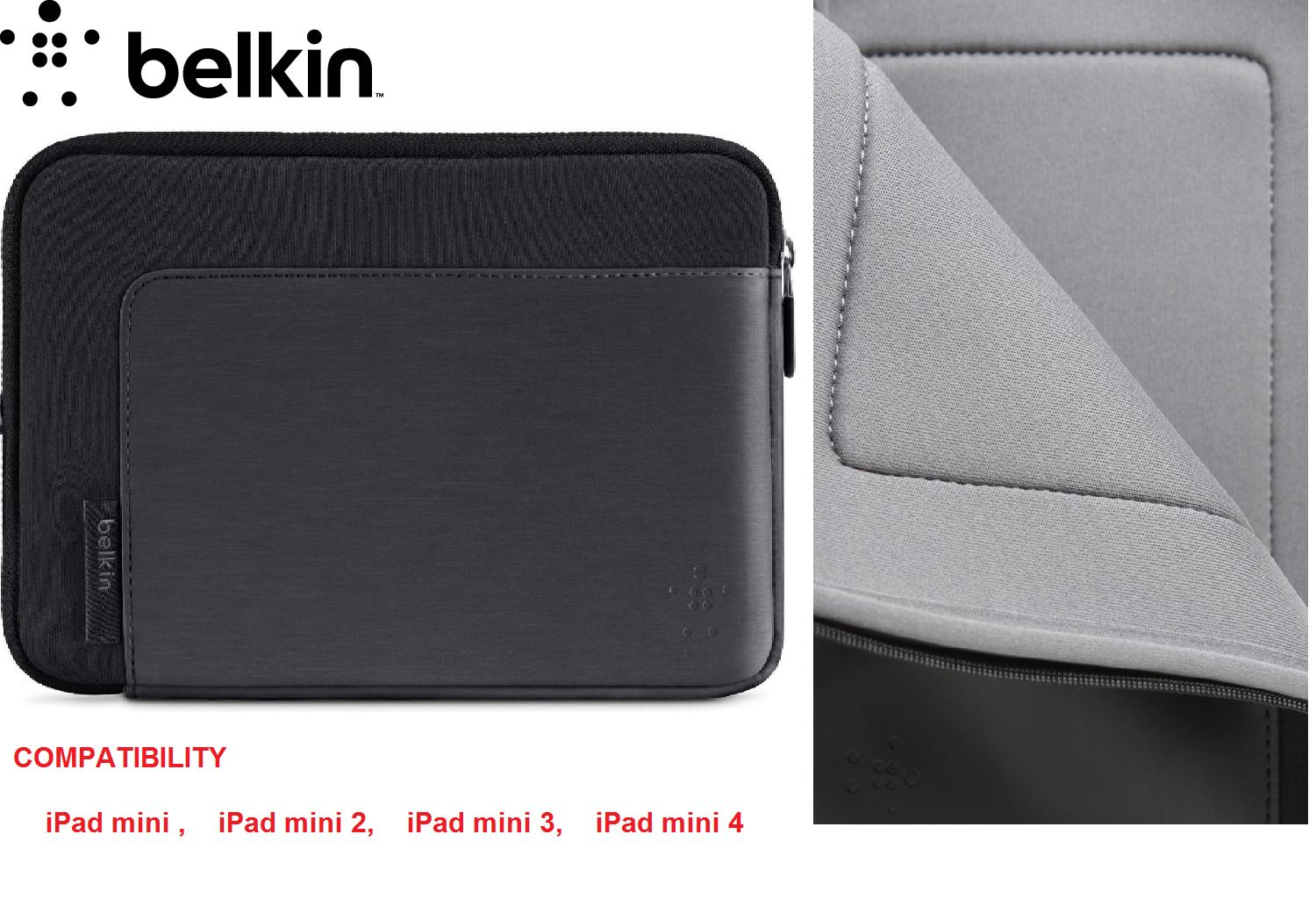 Belkin F7N006vf Sleeve case Black
