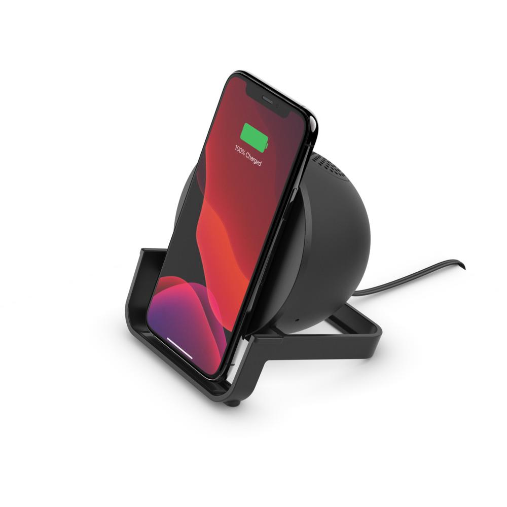 Belkin AUF001myBK BoostCharge Wireless Charging Stand 10 W + Bluetooth Speaker