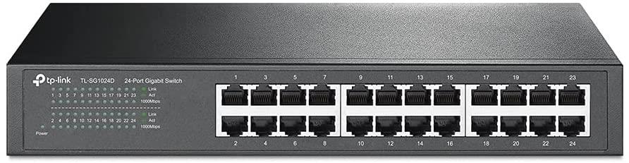 TP-Link 24-Port Gigabit Desktop Rackmount Switch TL-SG1024D Play & Plug UK Refurbished