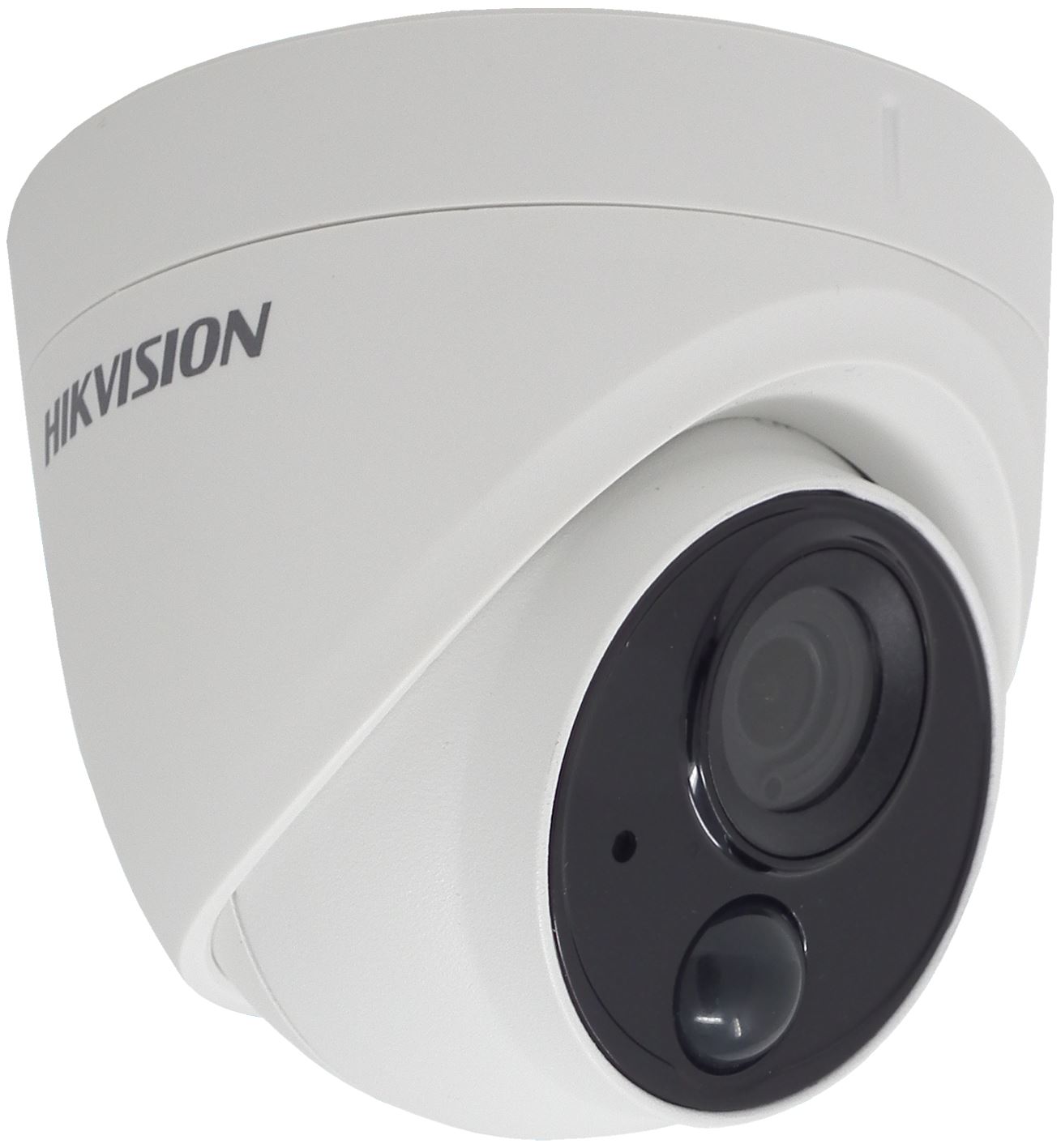 Hikvision 2MP fixed lens ultra low-light PIR turret camera with 1 alarm out - White