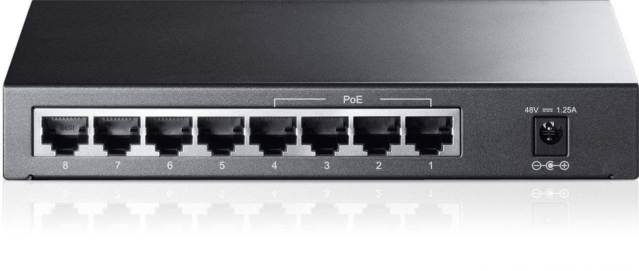 TP-Link TL-SF1008P 8-Port 10/100Mbps Desktop Switch with 4-Port PoE