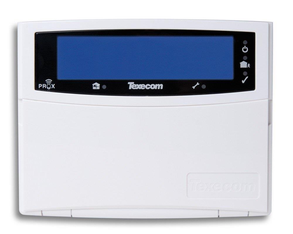 Texecom GCE-0001 LCDLP-W Premier Elite Wireless LCD Keypad with Proximity Reader