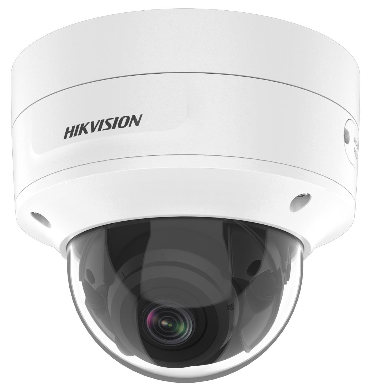 Hikvision AcuSense 4MP fixed lens Darkfighter dome camera with IR - White