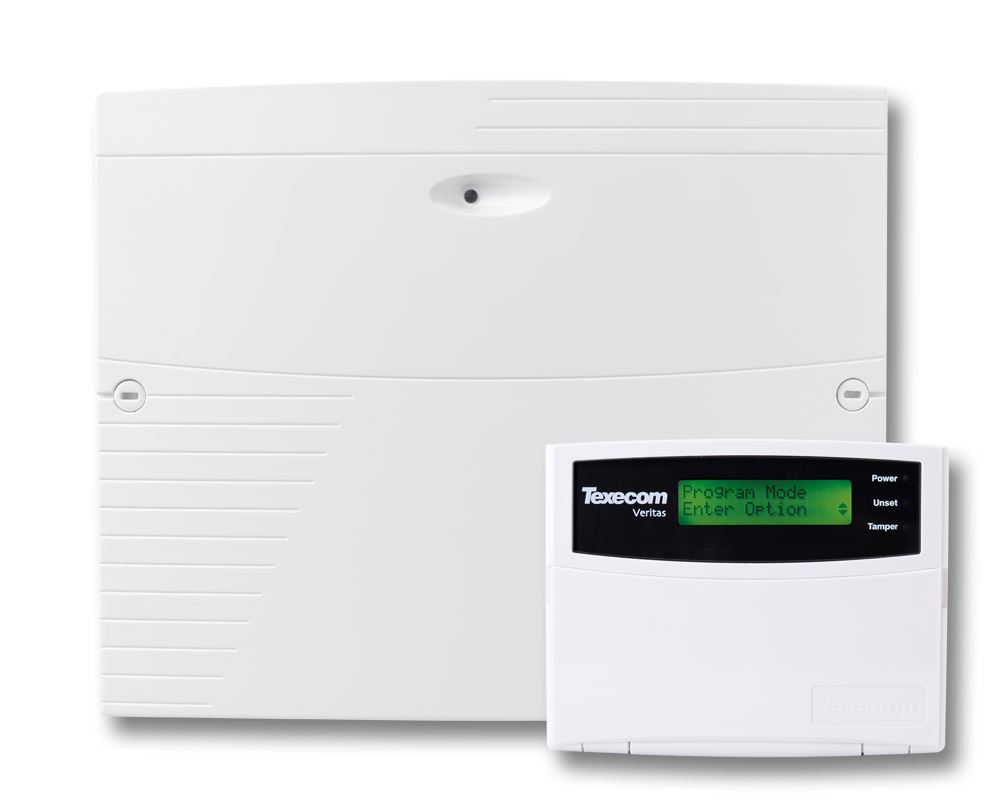 Texecom CFE-0001 Veritas Excel Burglar Alarm Control Panel with Remote LCD Pad