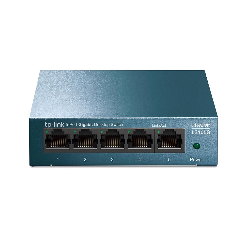 TP-Link LS105G 5-Port Desktop Gigabit Ethernet Switch Plug & Play UK