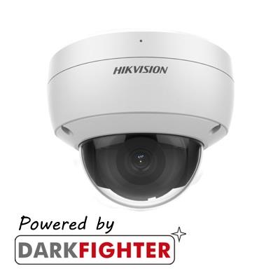 Hikvision AcuSense AcuSense 6MP fixed lens vandal dome camera with IR, built-in mic