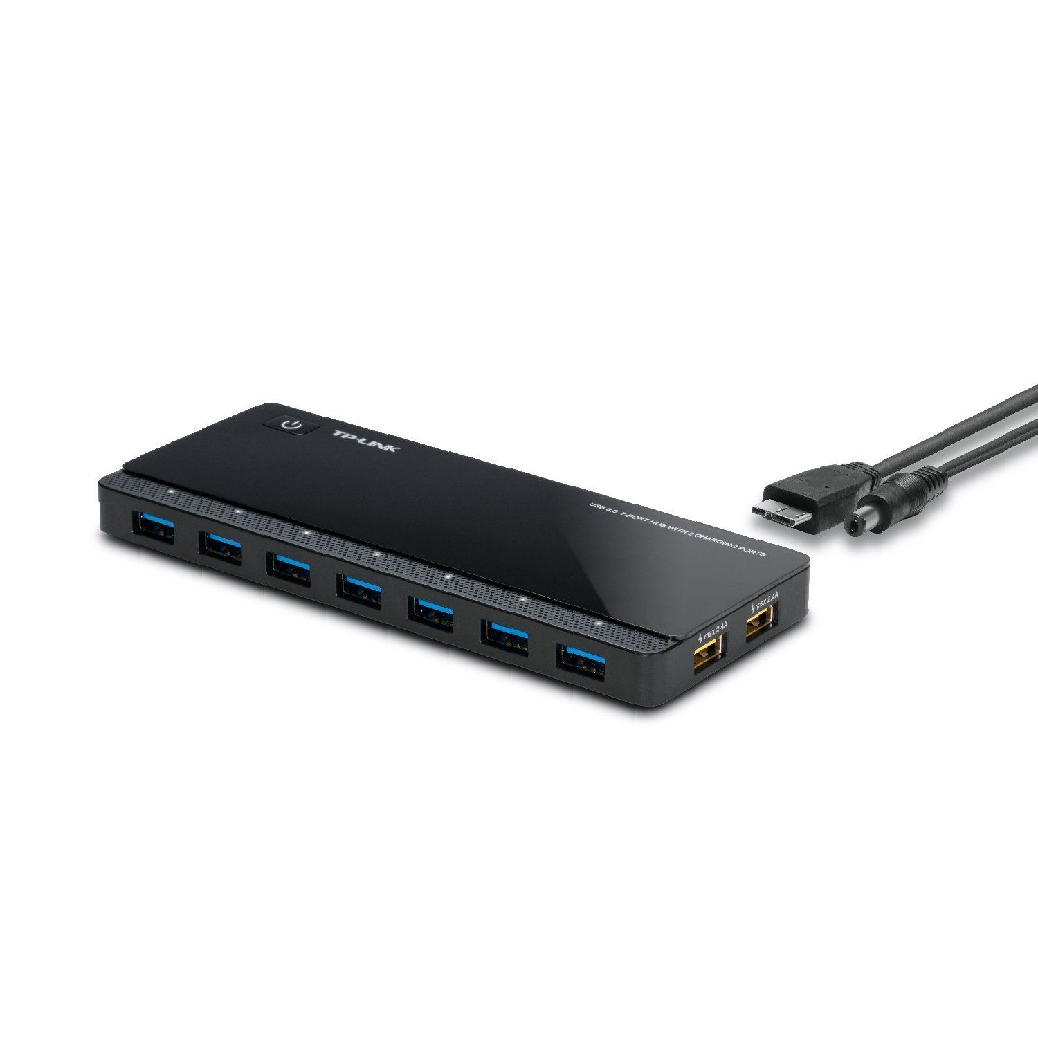 TP-LINK UH720 USB 3.0 7-Port Hub with 2 Charging Ports - UK plug
