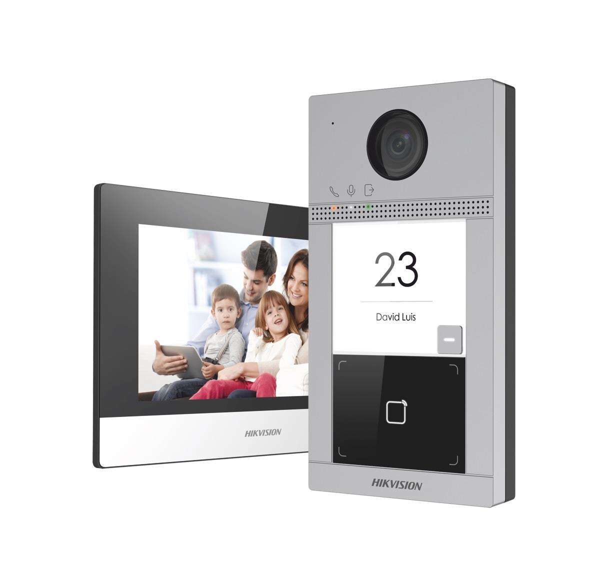 Hikvision DS-KIS604-P(C) Advanced IP video Intercom Kit -Grey