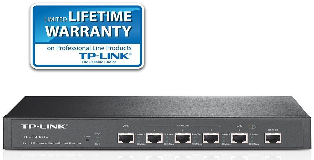 TP-LINK TL-R480T+ Ethernet LAN Black wired router