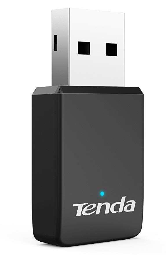 Tenda U9 AC650 Dual Band WiFi USB Adapter Plug & Play for Windows XP/7/8/8.1/10