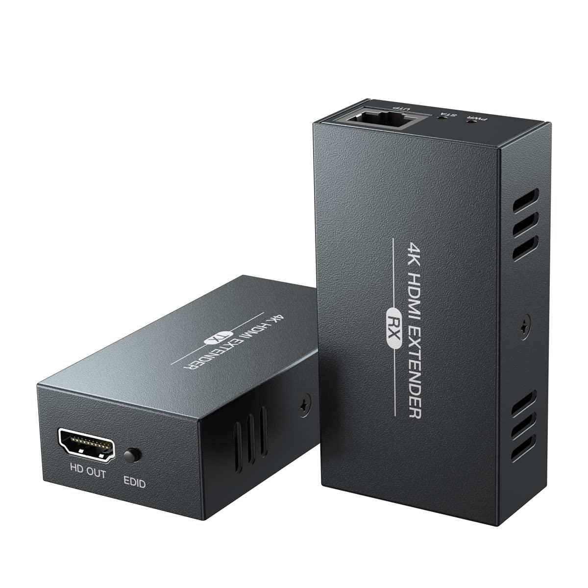 AVA by PACE Single Channel 4K HDMI Extender Ultra HD 4K Over Cat5e/Cat6/Cat7 Up to 100m