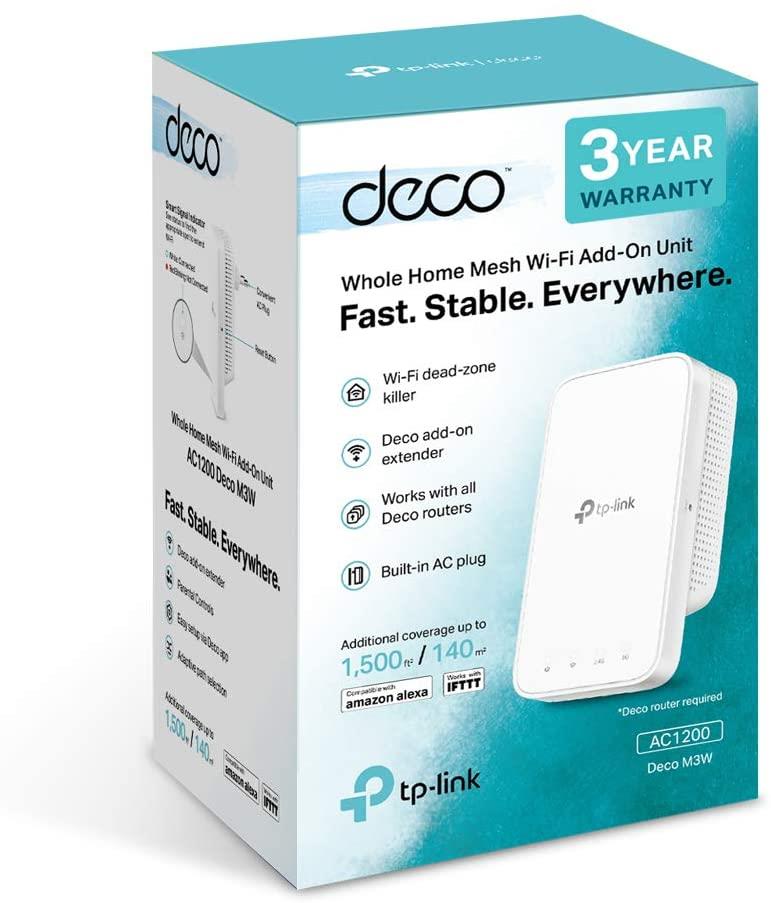 TP-Link Deco M3W AC1200 Whole Home Mesh Wi-Fi Add-On Unit -UK Plug