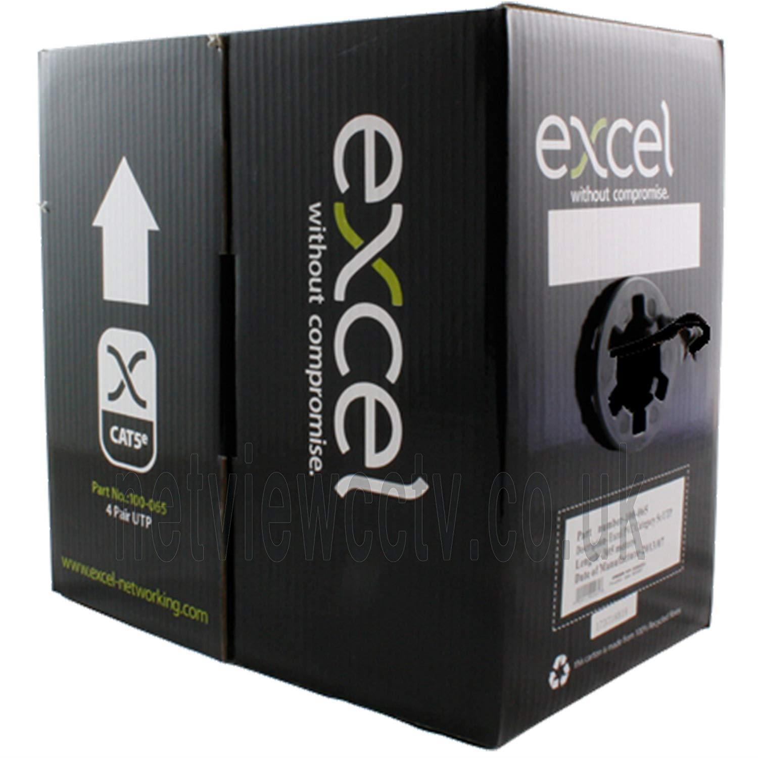 Excel 100-090 Cat5e UTP PE Cable networking cable 305 m U/UTP (UTP) Black