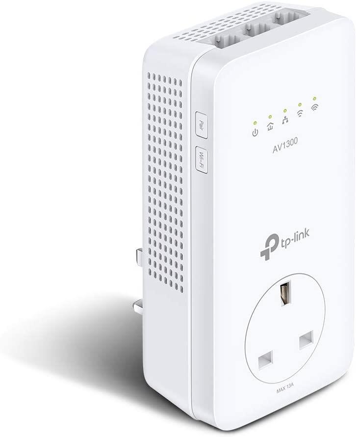 TP-Link TL-WPA8631P AV1300 Gigabit Passthrough Powerline ac Wi-Fi Extender - Single Plug