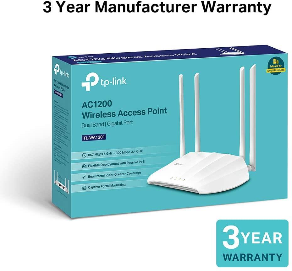 TP-Link TL-WA1201 Access Point Dual Band AC1200, Supports Passive PoE