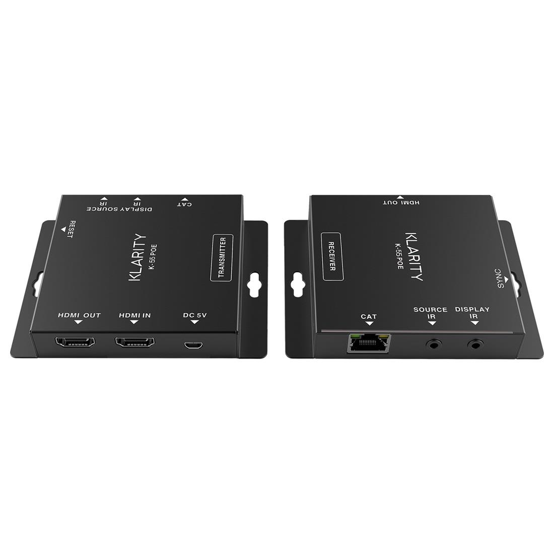 KLARITY K-70 POE HDMI POE CAT Extender with IR Control upto 55m 1080p