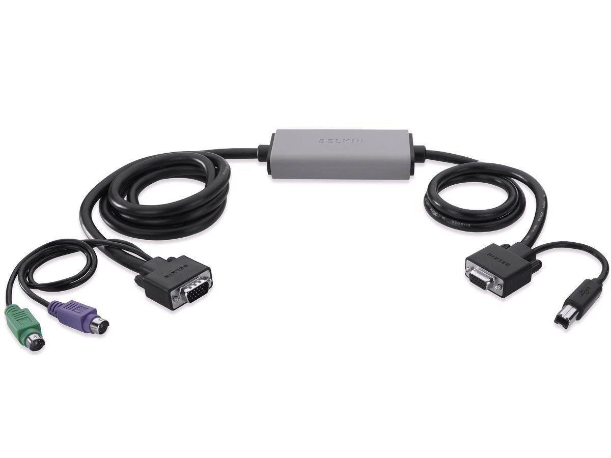 Belkin F1D9010b06 KVM cable Black