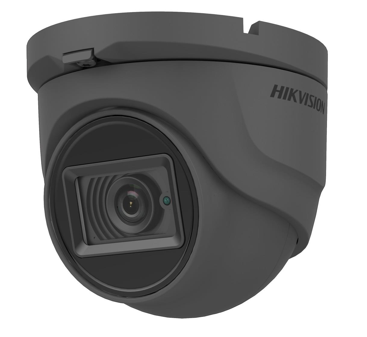 Hikvision 5MP fixed lens turret camera with audio IR 30m - Grey