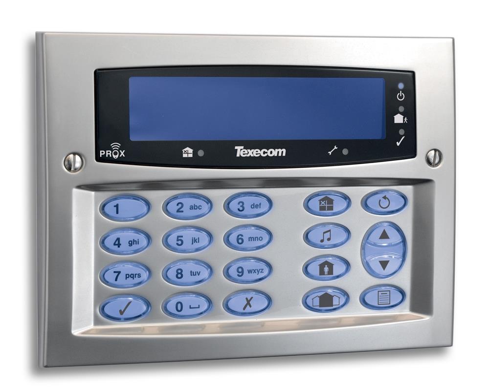 Texecom DBD-0129 Premier Elite SMK Surface Mounted Keypad Grade 3 Satin Chrome