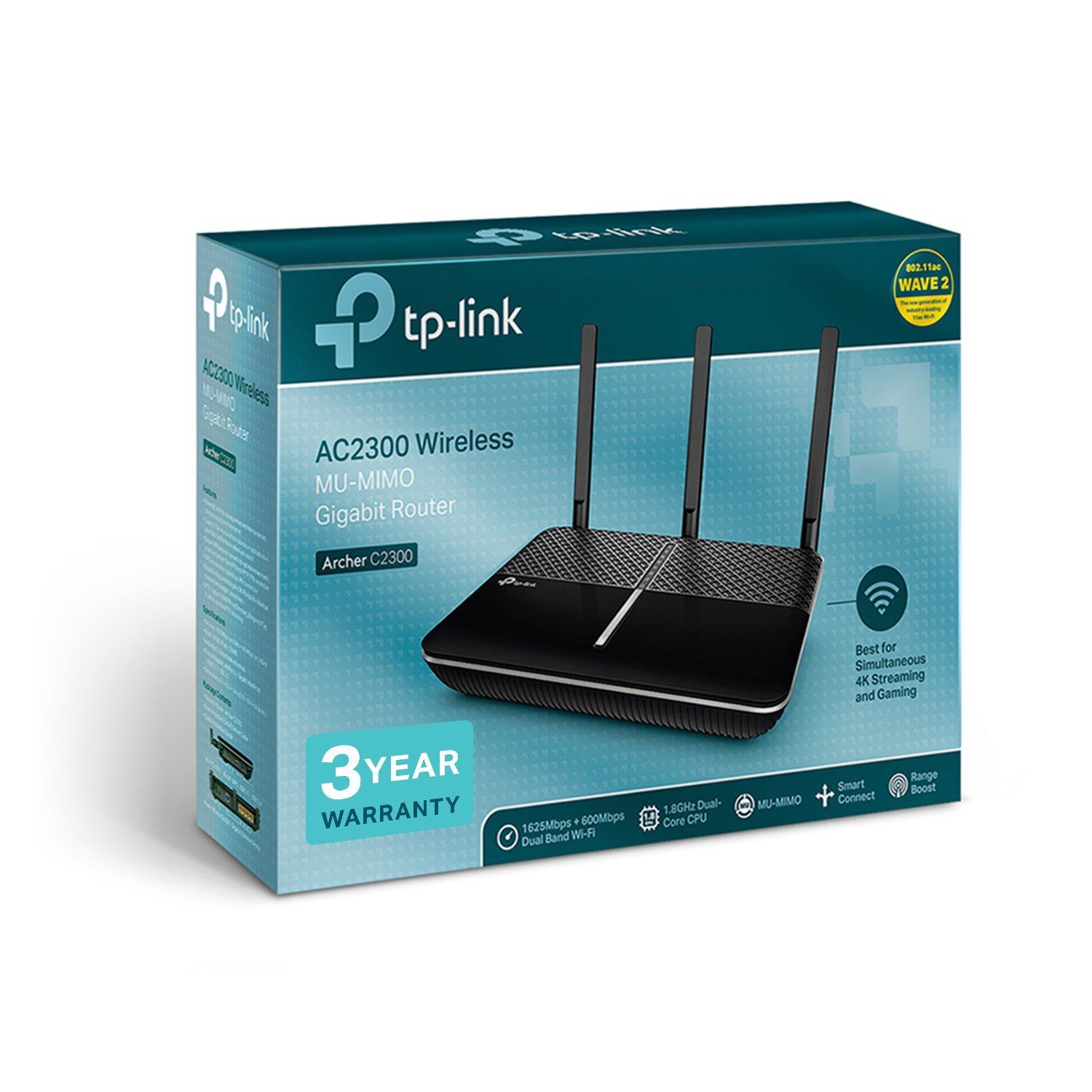 TP-Link Archer C2300 AC2300 Dual Band Wireless MU-MIMO Gigabit Cable Gaming Router-NEW