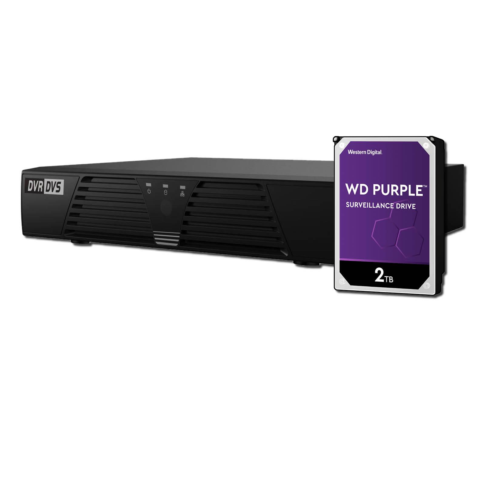 HiLook by Hikvision 16 Channel DVR-216G 2MP 1080P 5-in 1 CCTV Video AoC Recorder-2TB