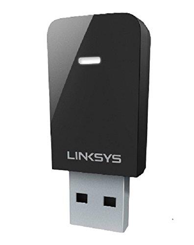 Linksys WUSB6100M Max-Stream AC600 Dual-Band MU-MIMO USB Adapter - Black