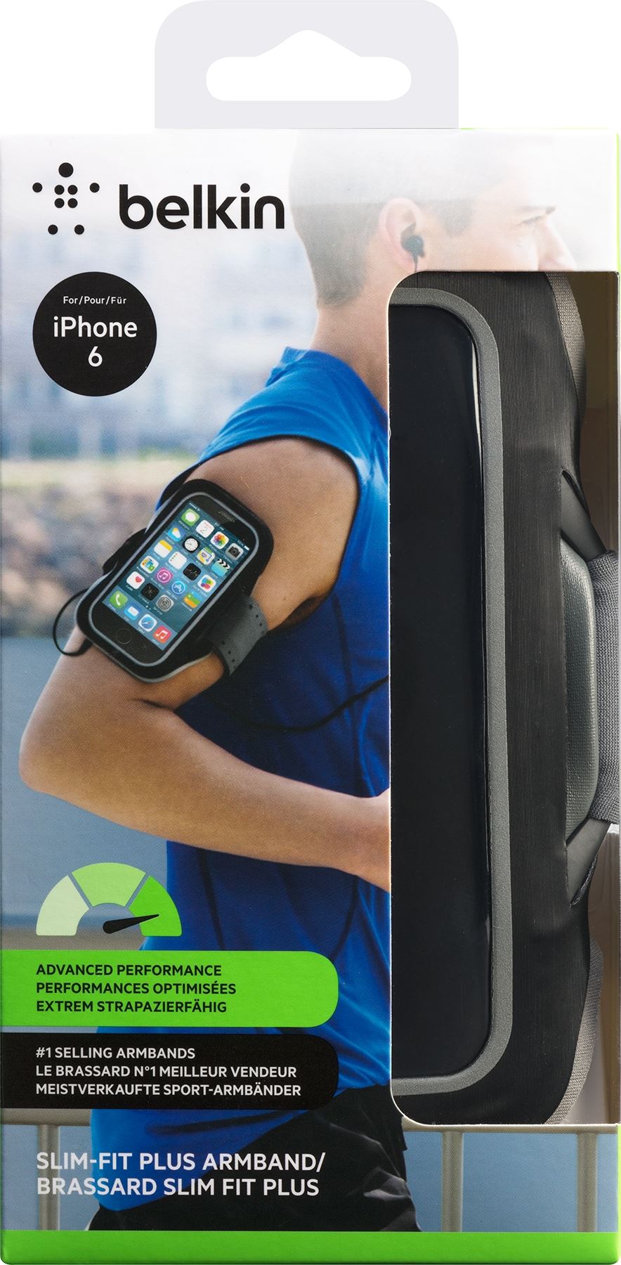 Belkin SLIM-FIT PLUS ARMBAND for iPhone 6 COVER - Black