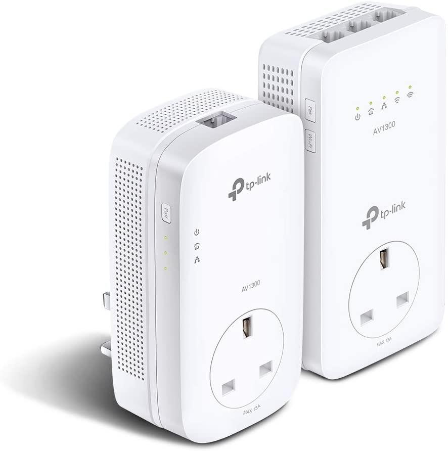 TP-Link TL-WPA8631PKIT AV1300 Gigabit Passthrough Powerline Wi-Fi Extender
