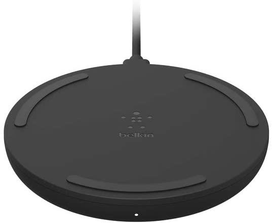 Belkin BoostCharge Pad 10W Qi Fast Wireless Charger for iPhone Pro 11 Samsung -Black