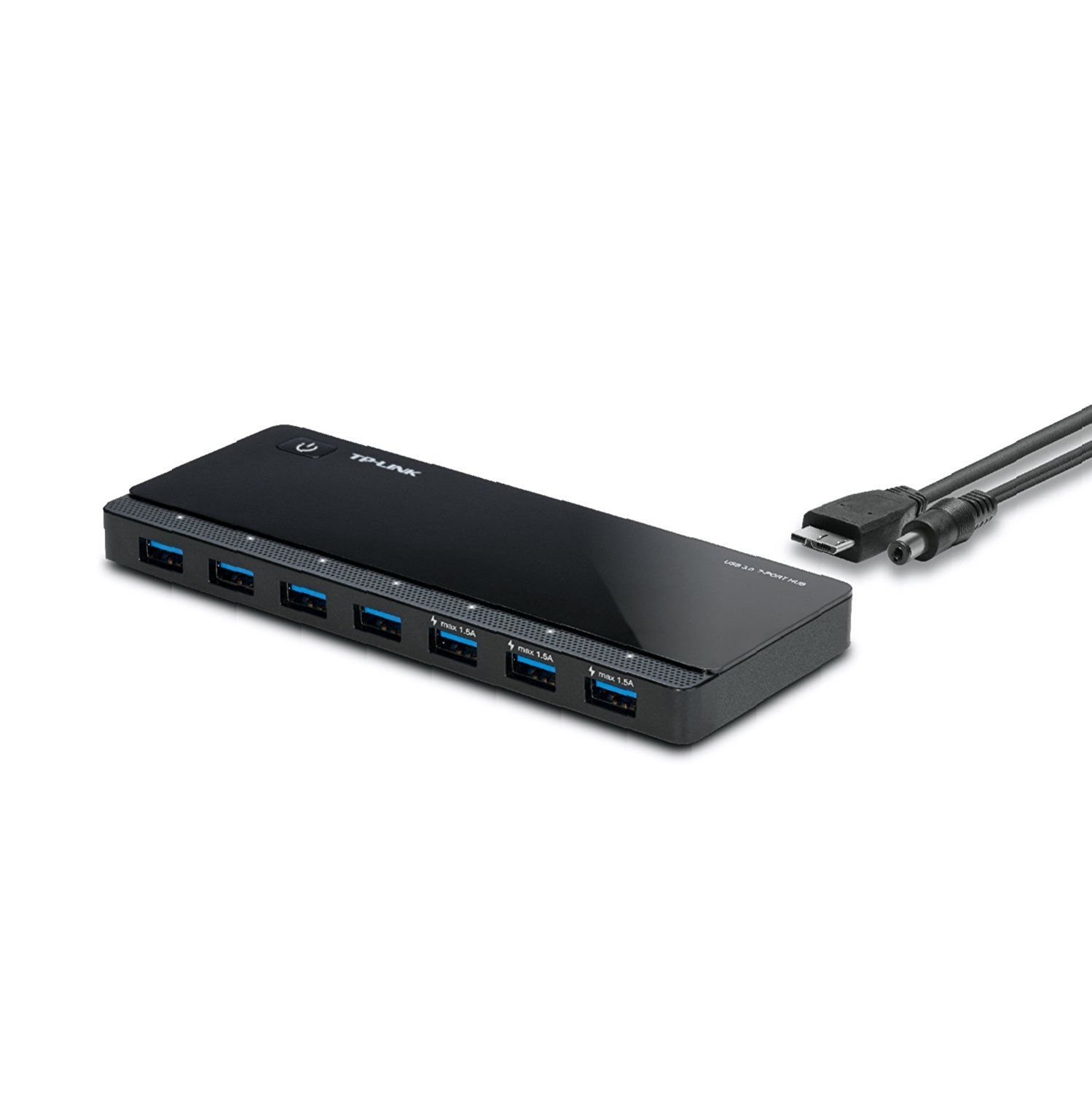 TP-Link UH700 USB 3.0 7-Port Hub UK power adaptor with 1m USB 3.0 cable 