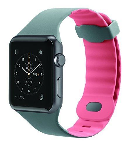 Belkin Sports Strap with Air Flow Wave Design for 42 mm Apple Watch Series 1/2 - Grey/Pink