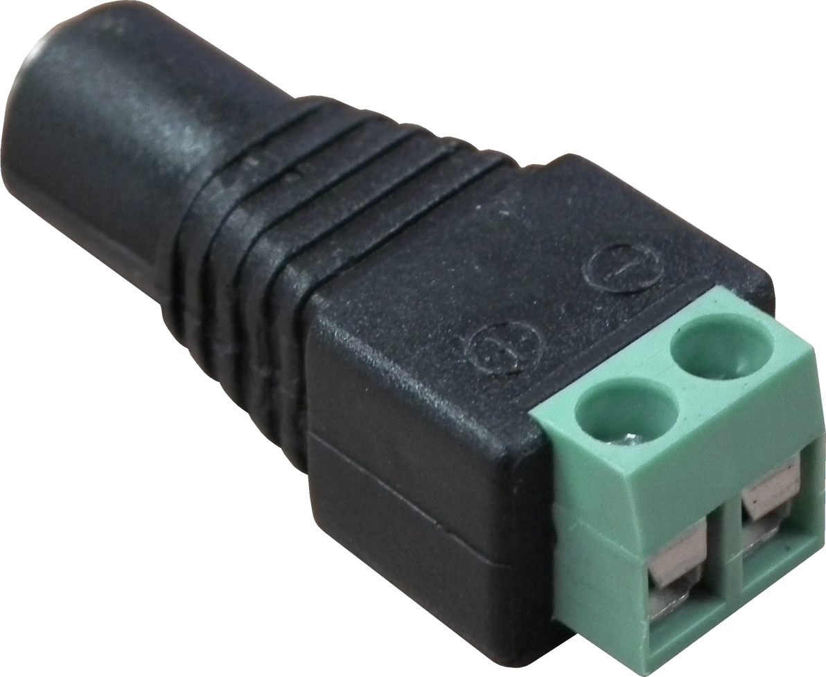 Female DC Power Plug Connector terminal For TVI CCTV Cameras 100 pack