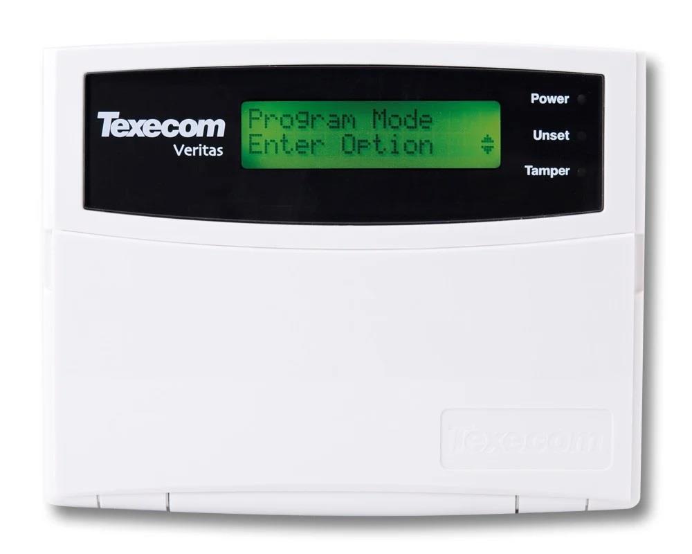 Texecom DCB-0001 LCD keypad for Veritas Excel Veritas R8 Plus Control Panels -White