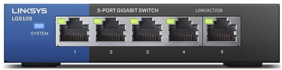 Linksys LGS105 Business 5 Port Desktop Gigabit Unmanaged Network Switch UK